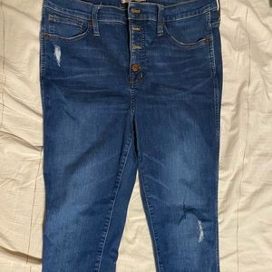 Size 12 Madewell High Rise Skinny Jean